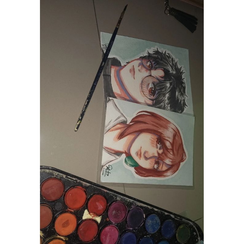 

watercolor fanart,dan da dan (ayasemomo/okarun) jual gabut hanya 1 di dunia