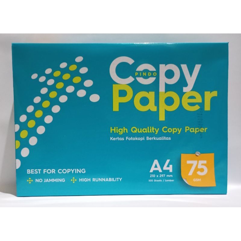 

Kertas HVS Ukuran A4 (210 x 297 mm) 500 Lembar