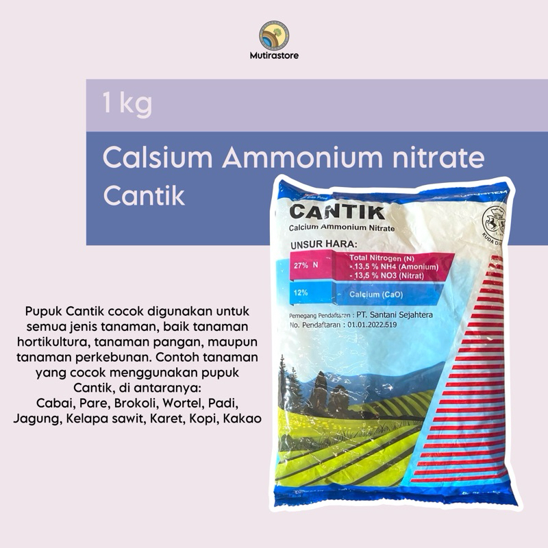 pupuk CANTIK calsium amonium nitrat 1 kg