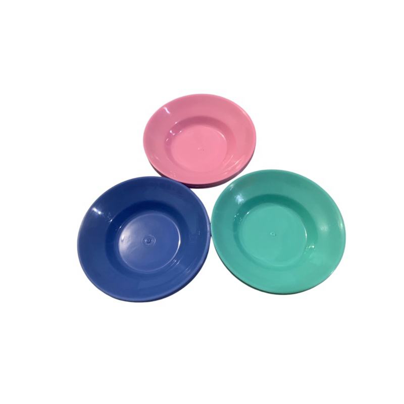 PAKET 1 LUSIN Piring plastik candy/piring kecil/piring sambel/tatakan gelas