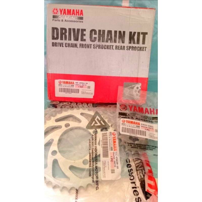 GEAR SET+RANTAI, YAMAHA JUPITER MX NEW KOPLING./JUPITER MX NEW 135. original termurah terjamin.