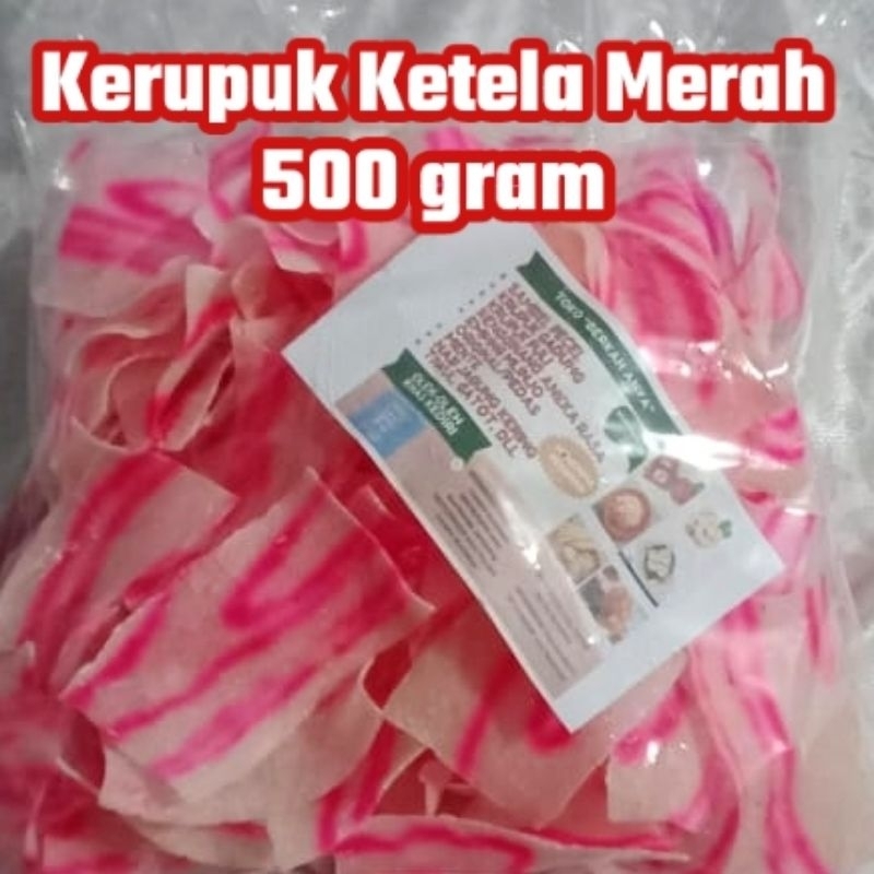 

Kerupuk Ketela Merah Mentah 500 gram