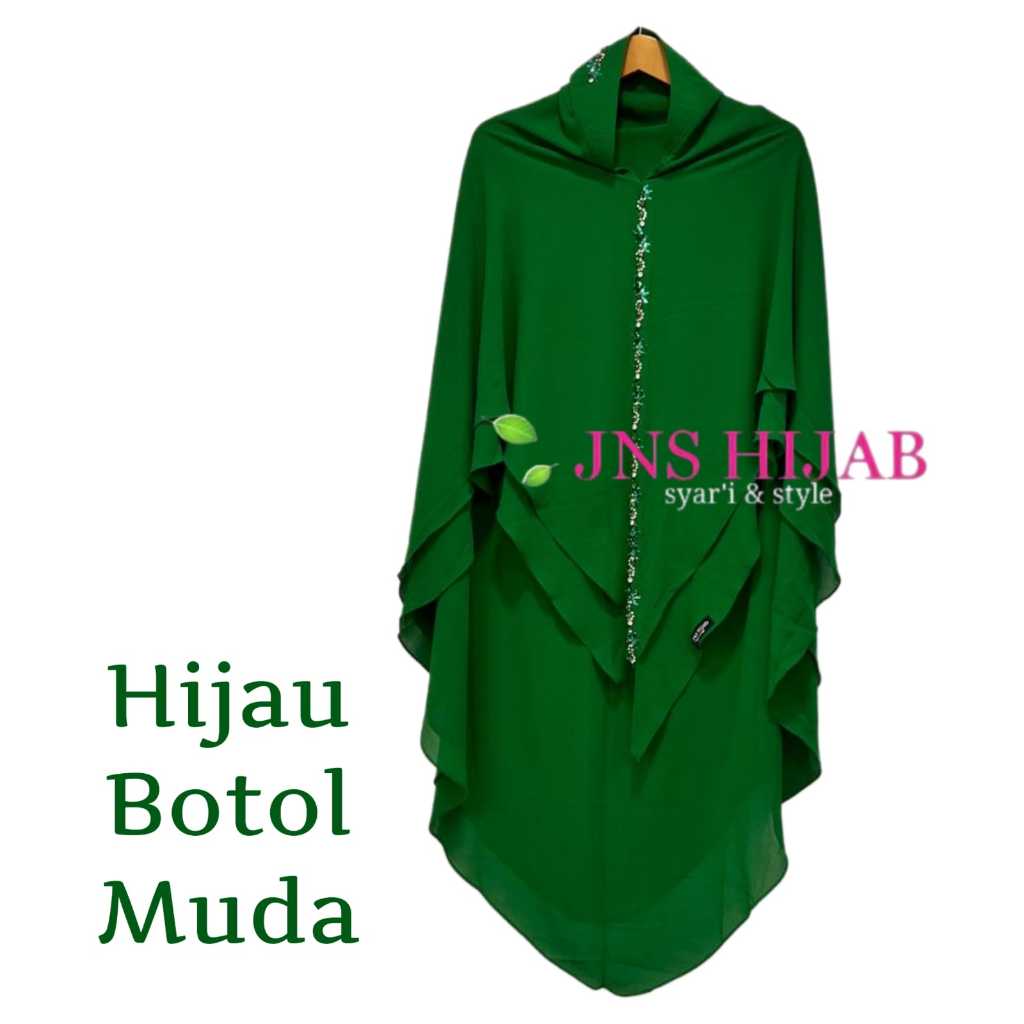 TERPOPULER khimar namira payet lurus/kerudung syari 2 layer payet/hijab jilbab payet jns hijab