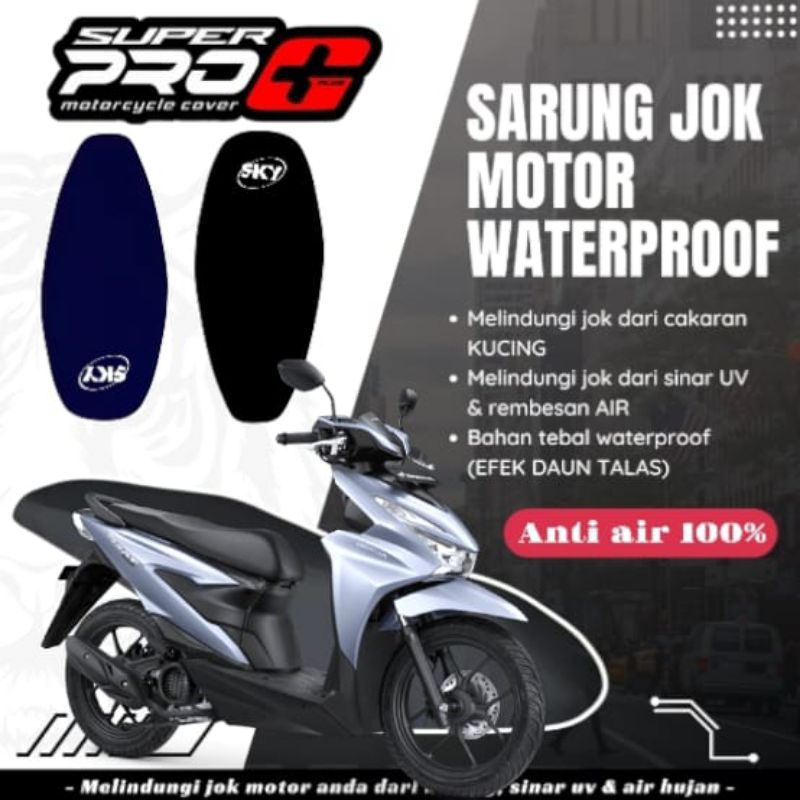 cover jok motor sarung jok motor BEAT DELUXE Anti cakar kucing waterproof 100%