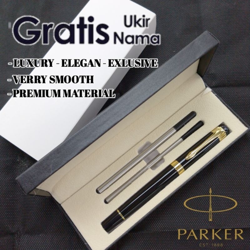 

Pulpen Giftset RB Parker With 2 Refill Pen Gratis Grafir Nama
