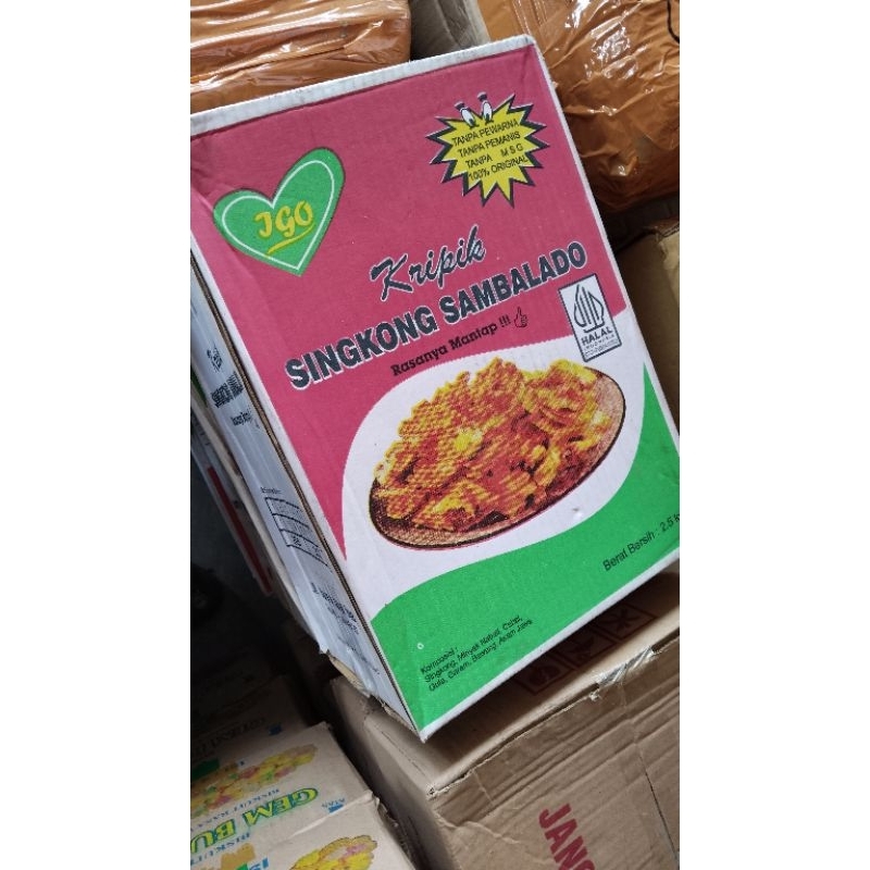 

Singkong pedas caramel 1 dus