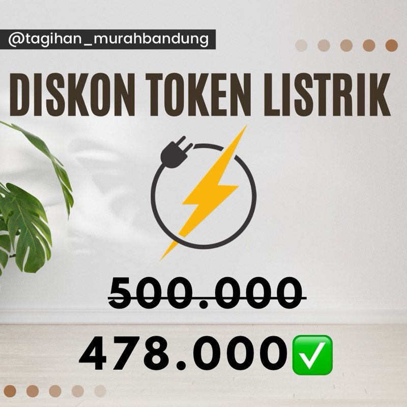 TOKEN LISTRIK PROMO, TOKEN LISTRIK MURAH, TOKEN LISTRIK DISKON
