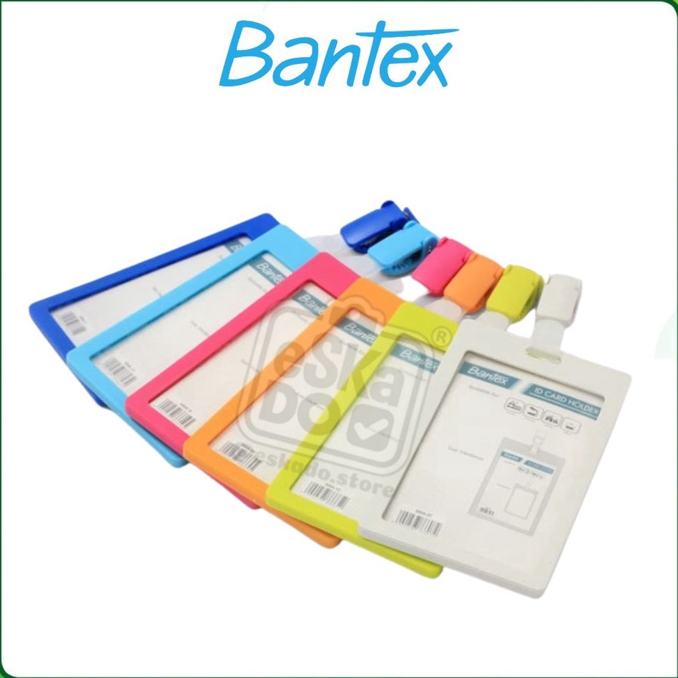 

Diskon sd 2 Nametag 54 x 9 mm Potrait Bantex ID Card Holder with Clip 8866