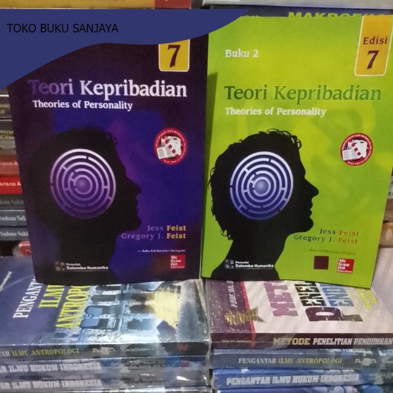 KODE H78K Satu set Buku Teori Kepribadian edisi 7 buku 1 dan 2 by Jess Feist