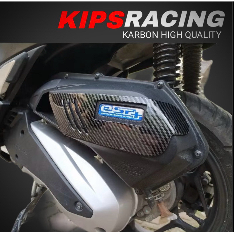 GARNISH CARBON TUTUP FILTER PCX 160 KIPS RACING ▪️Vario 160 adv 160 carbon / tutup filter PCX Vario 