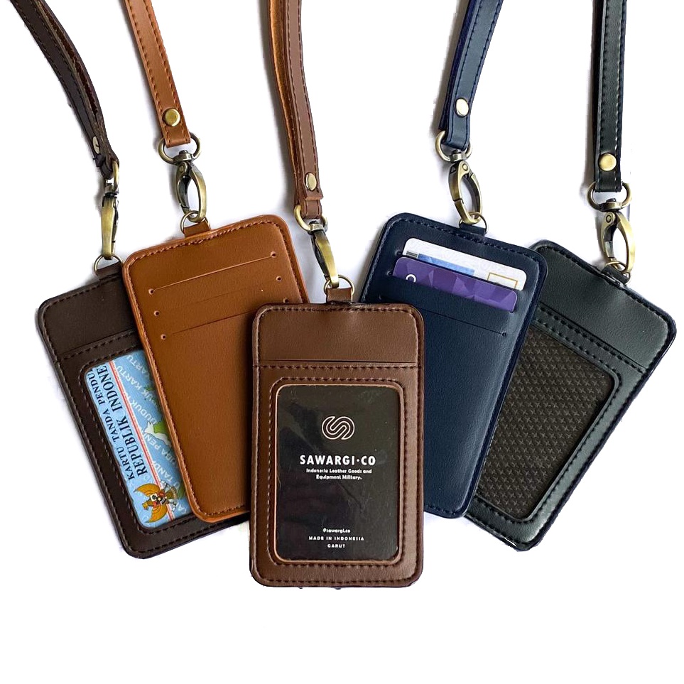 

Borong Produk ID Card Holder Kulit Name Tag Holder Kulit by Sawargico Anees