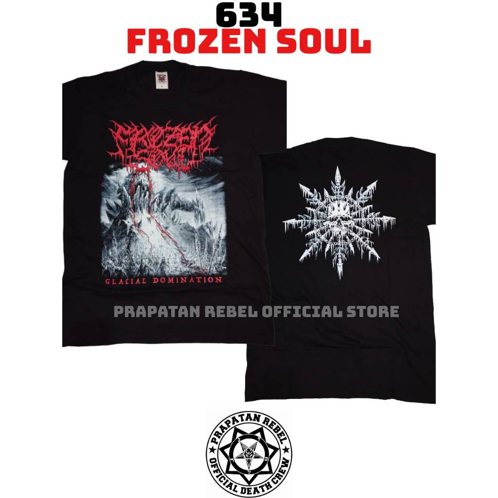 Kaos Pendek Metal FROZEN SOUL / Kaos Pendek Musik PURITAN by PRAPATAN REBEL (634)