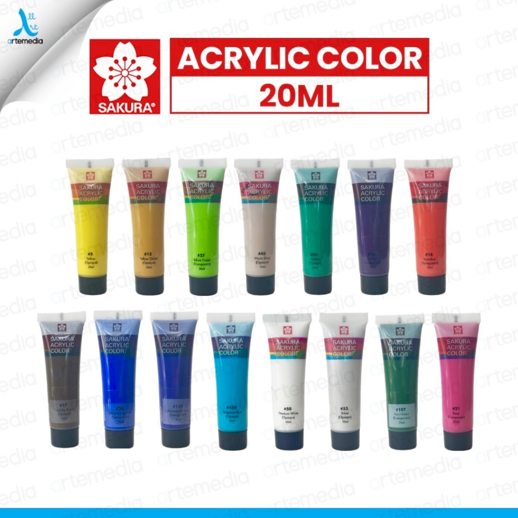 

Sakura Cat Akrilik 20ml Acrylic Color Paint - 01/02