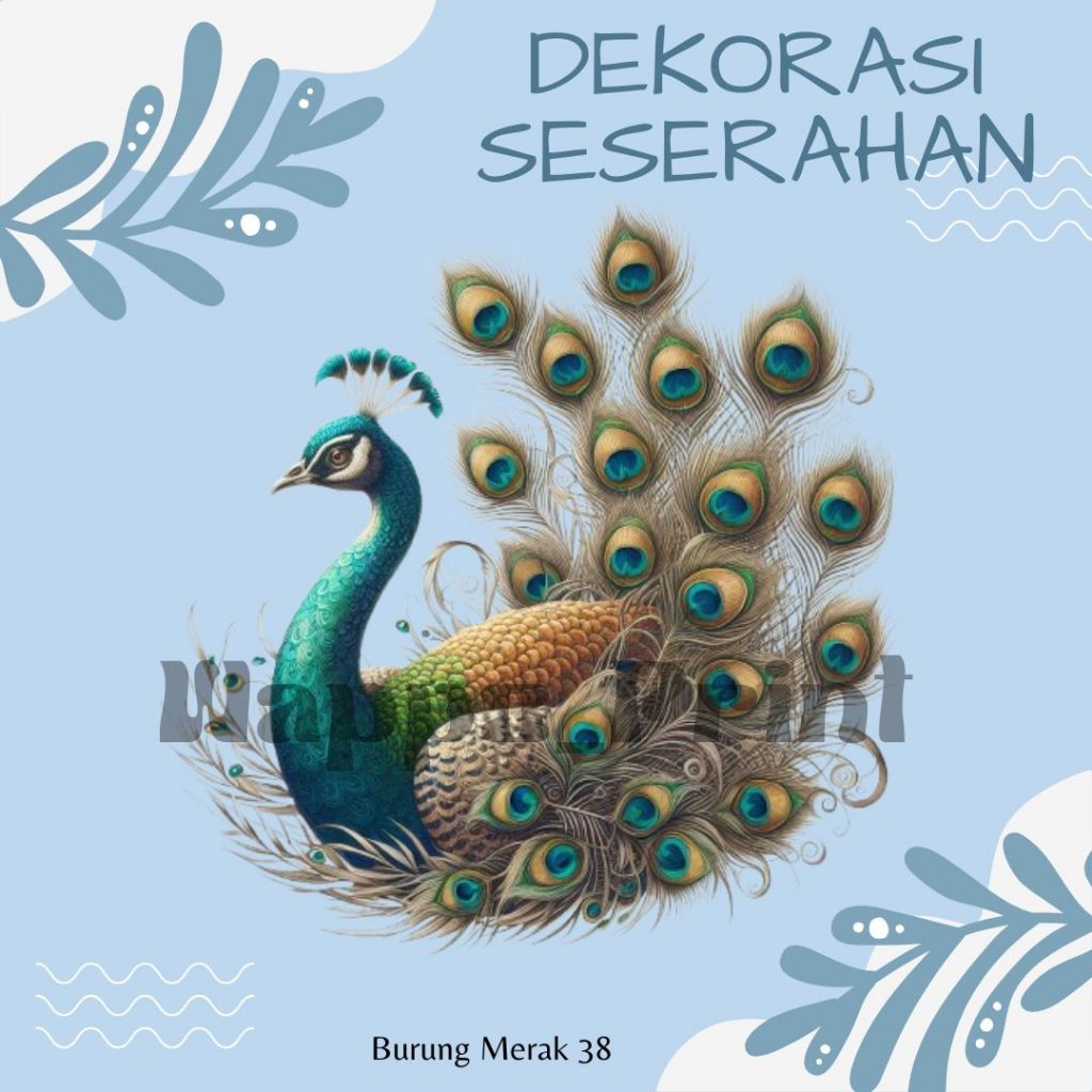 BURUNG MERAK Hiasan Seserahan Pengantin / Burung merak Hiasan Buket / Burung merak Tema Hijau