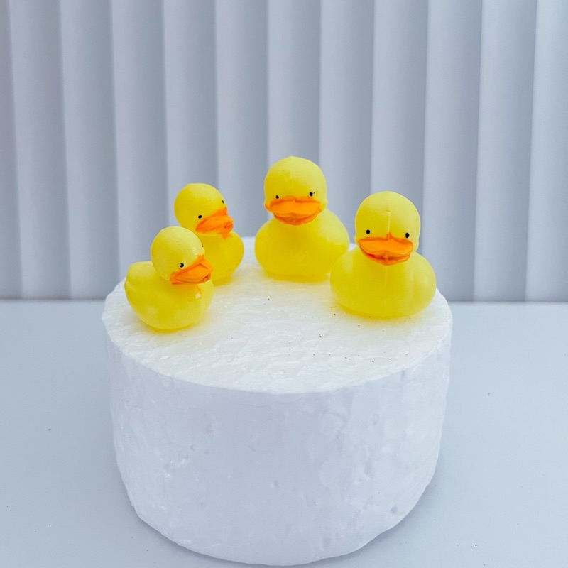 Figure Hiasan Kue Bebek set 4 Dekorasi Baking Ulang Tahun