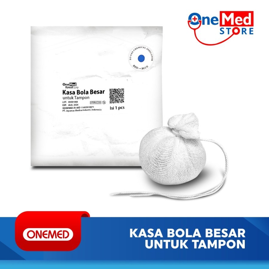 ONEMED Kasa Bola Besar Steril Untuk Tampon Isi 1 Pcs OOF