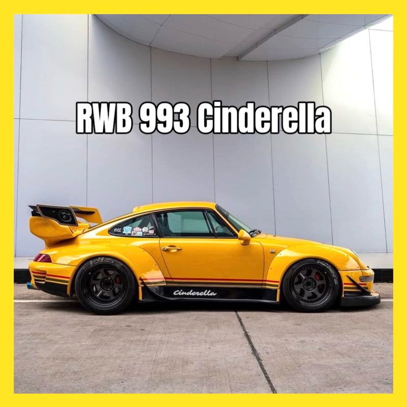 Tarmac Works Porsche RWB 993 Yellow Cinderella Thailand Special Edition