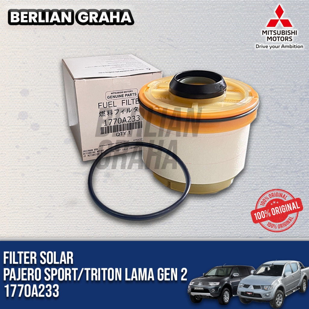 Filter Solar Fuel Filter Pajero Sport / Triton Lama Gen 2 (2012-2015) Original Mitsubishi | 1770A233