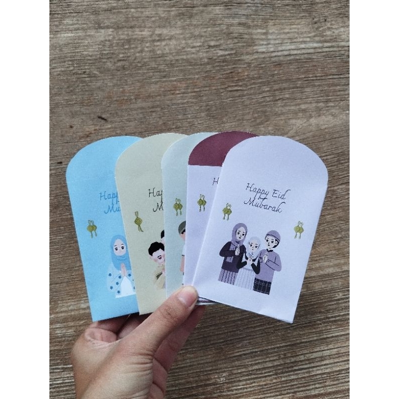 

amplop lebaran idul fitri amplop murah angpau lebaran amplop motif lucu amplop motif aestethic isi 10 pcs