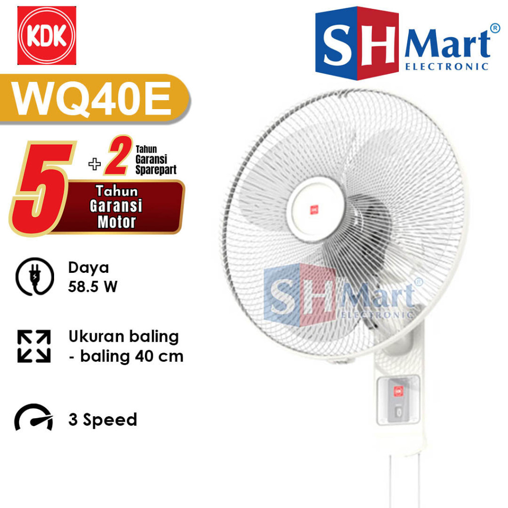 KIPAS ANGIN DINDING KDK WQ-40E WALL FAN KDK WQ40E GARANSI RESMI