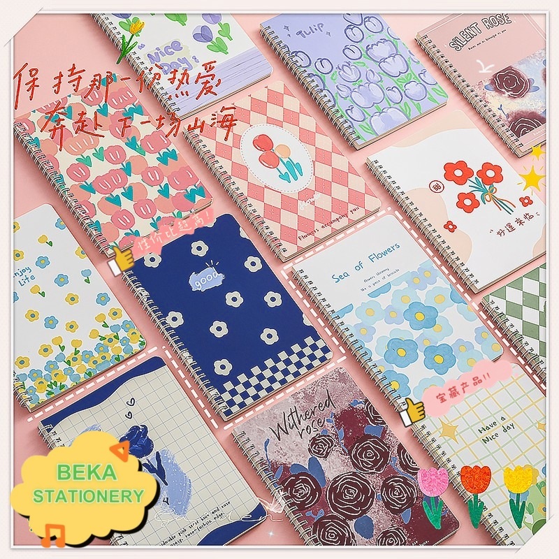 

Buku Catatan /Buku Tulis Ring A5 /Notebook A5/Buku Tulis Sekolah isi 60 lembar Buku Tulis A5 Spiral Notebook Aesthetic Alat Tulis Sekolah Anak /Notebook Journal