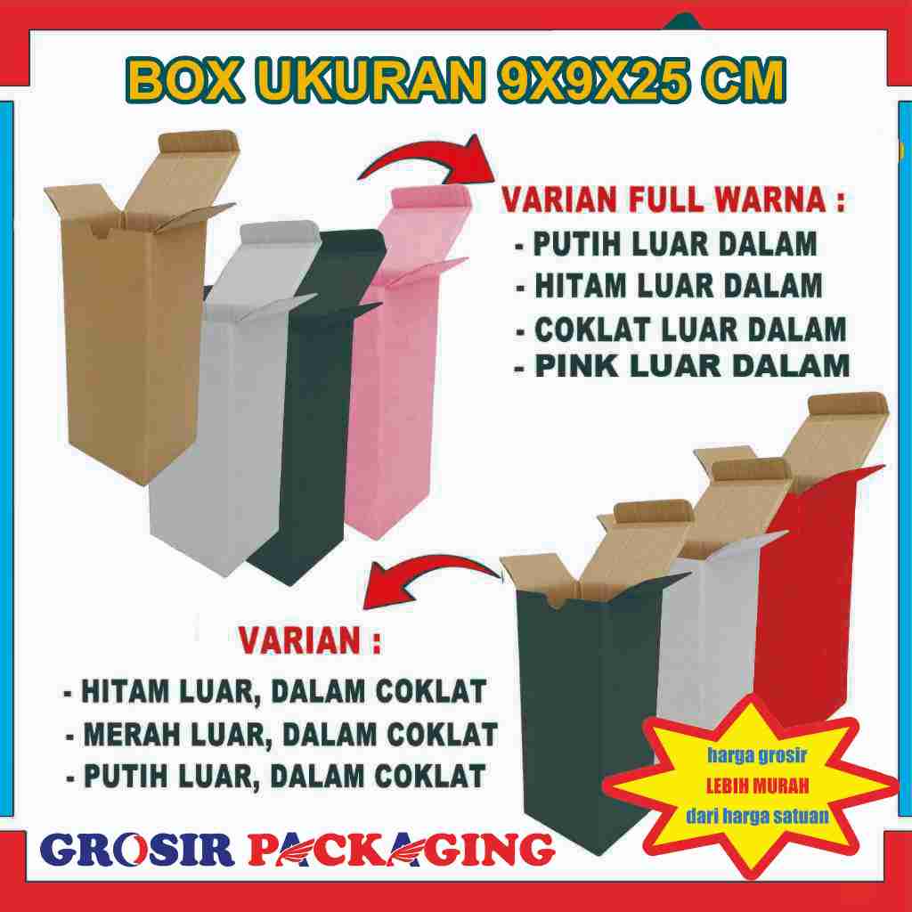 

Box 9x9x25 Cm / Box Sloop / Box Serbaguna / Kardus Polos