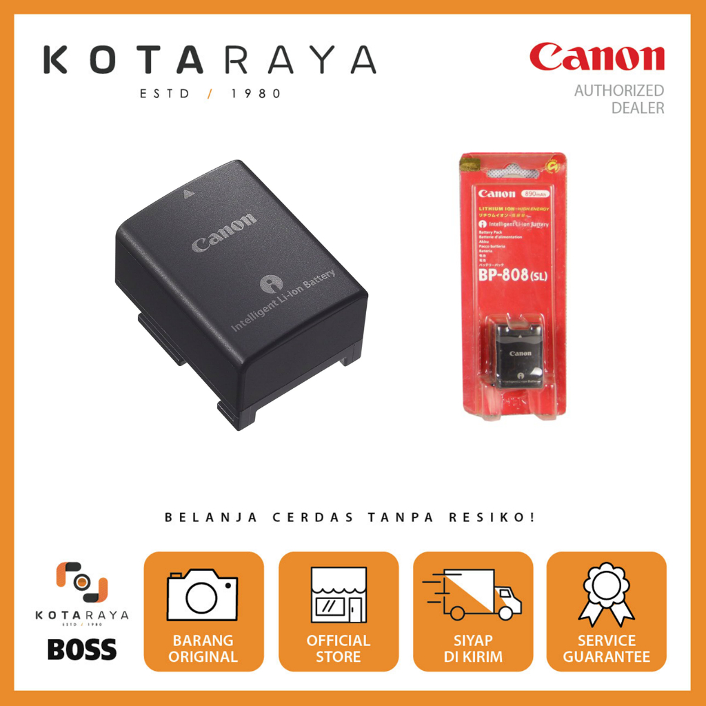 BATERAI HANDYCAM CANON BATRAI BP-808