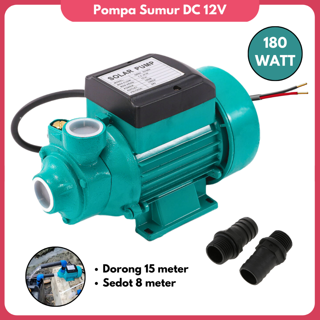 Pompa Air Sumur DC 12V Tenaga Surya Pompa Panel Surya DC 12 Volt Pompa Sedot Air Tenaga Matahari