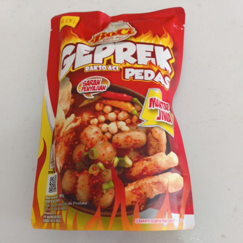 

Baso Aci BOCI Geprek Pedas Mantap Jiwa 200gram