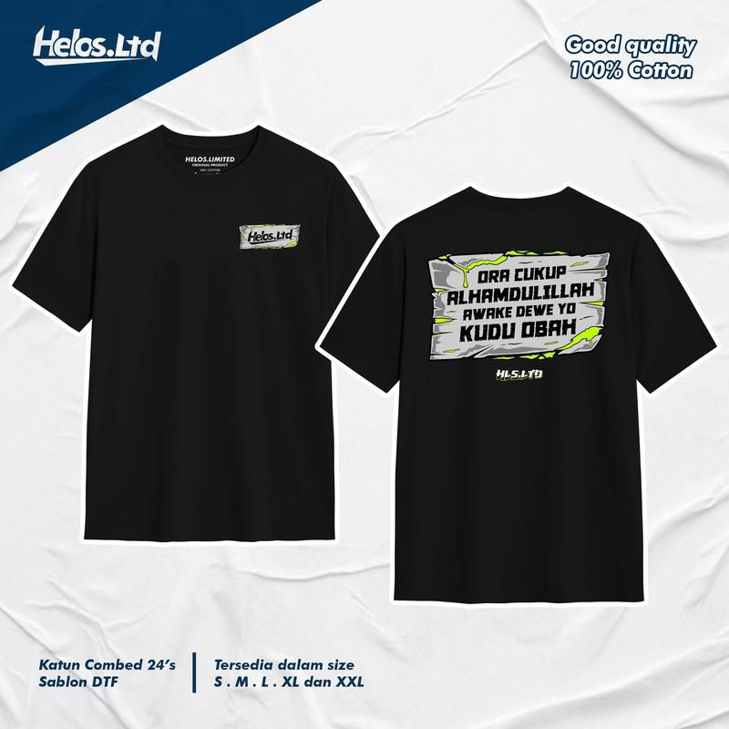 Kaos Ora Cukup Alhamdulillah / Baju Distro Awake Dewe Yo Kudu Obah / Pakaian pria wanita