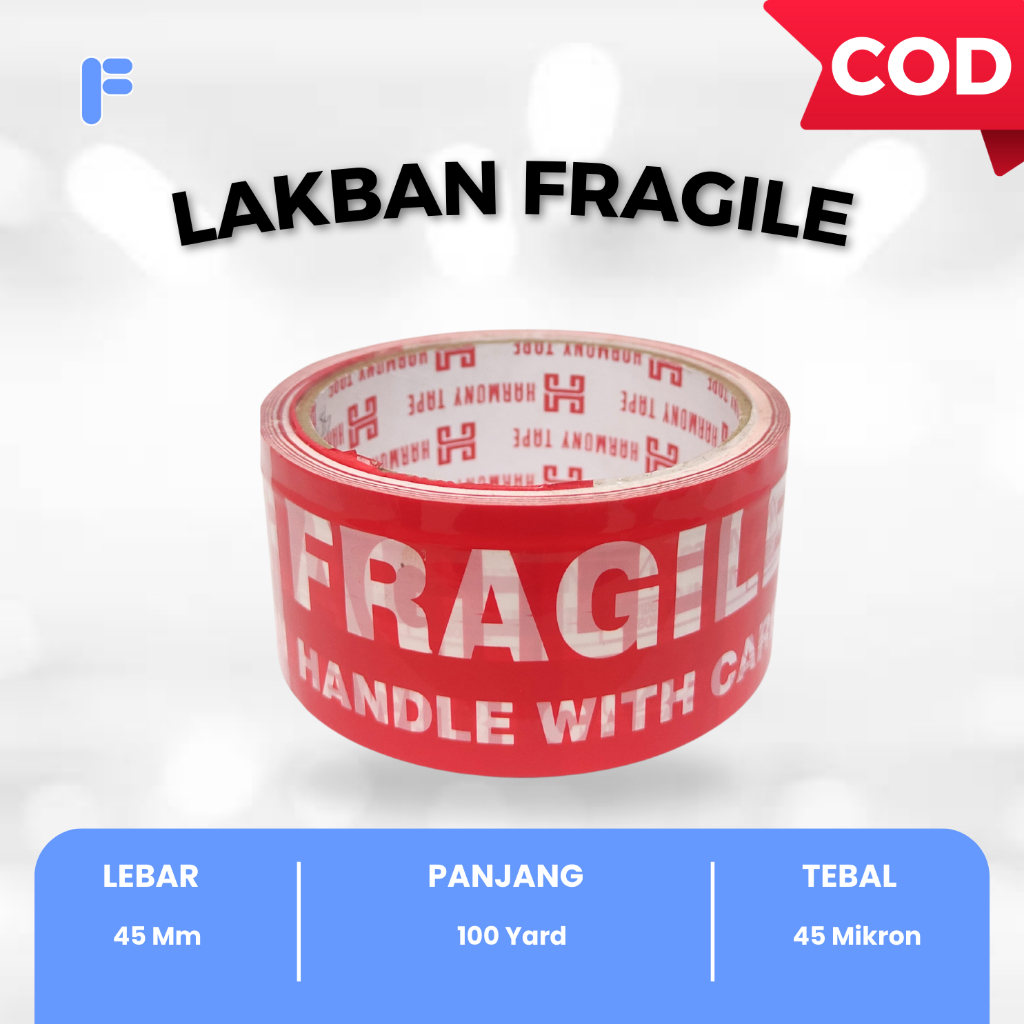 

YAMA TAPE Lakban Fragile Kuat Ekonomis 48 mm x 35 m