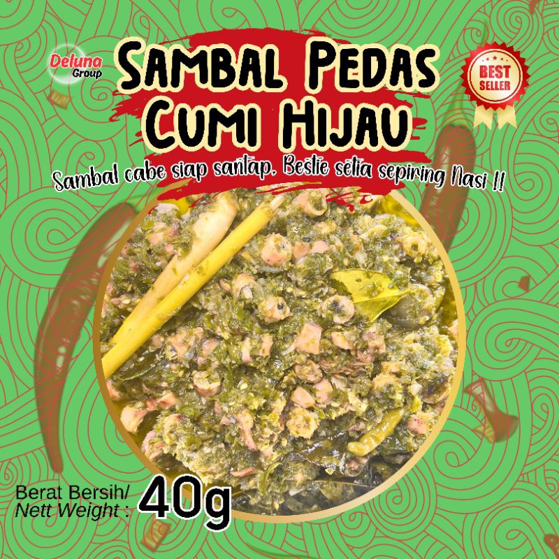

sambal siap makan cabe cumi hijau
