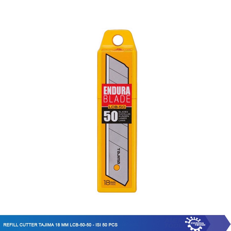 

KODE LBELI Refill Cutter Tajima 18 mm LCB55 Isi 5 Pcs