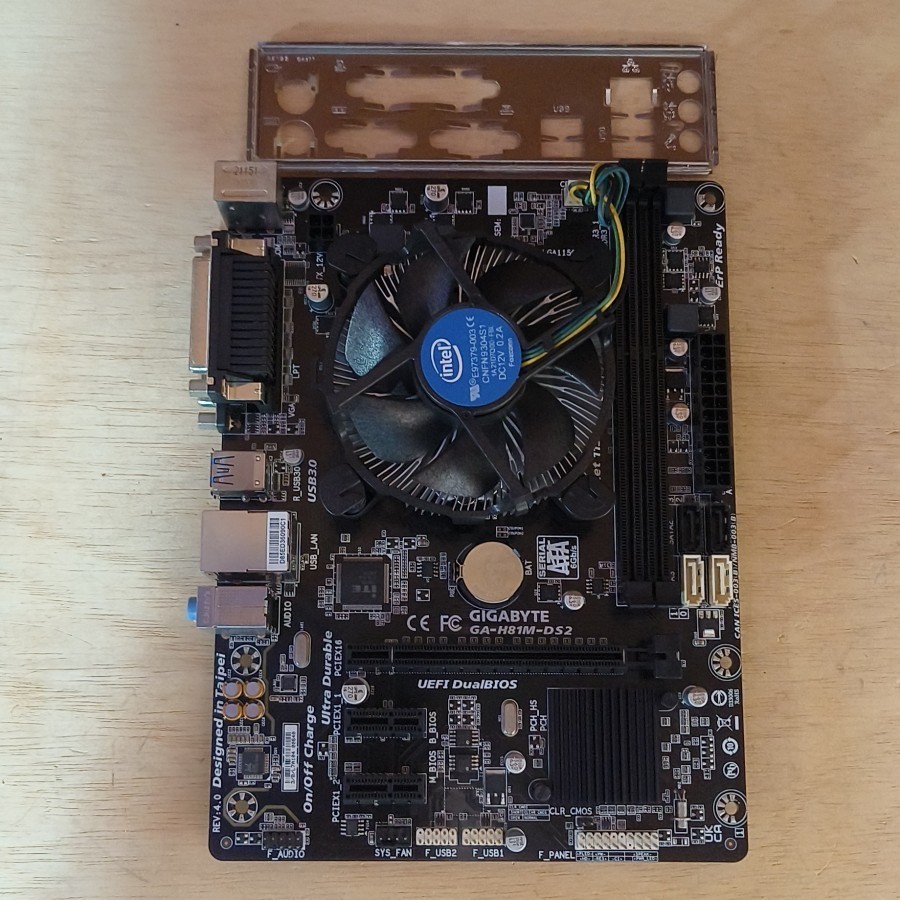 PAKET BUNDLE MOBO H81 GIGABYTE + PROC I5 GEN 4