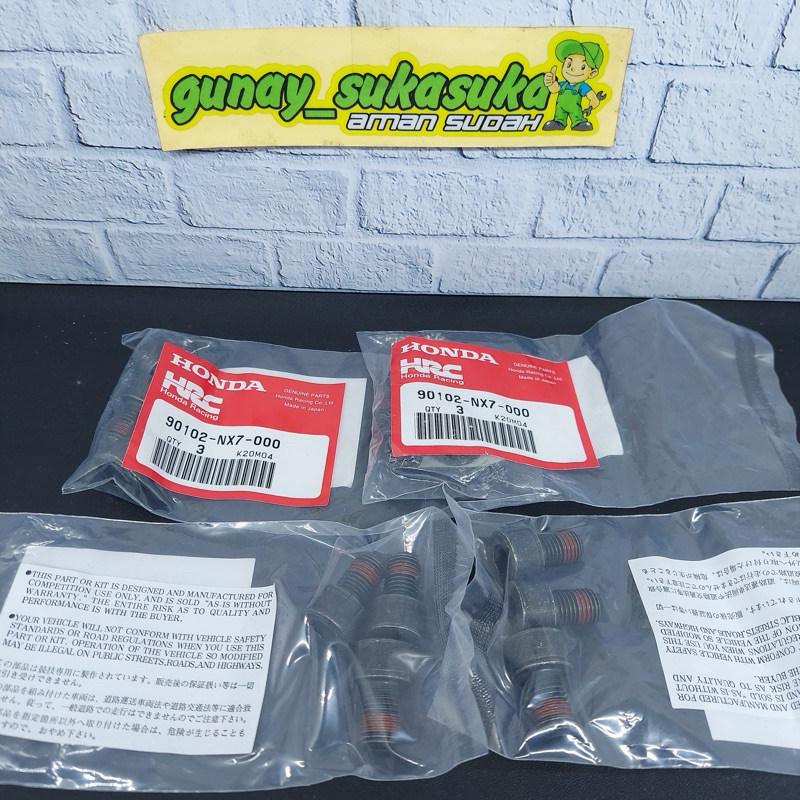 Baut Nap Gear HRC For Velg NF4 NX4 OZ Marchesini Galespeed Techno