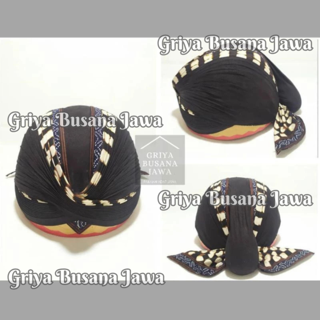 Blangkon Jogja Senopaten Alusan Batik Tulis