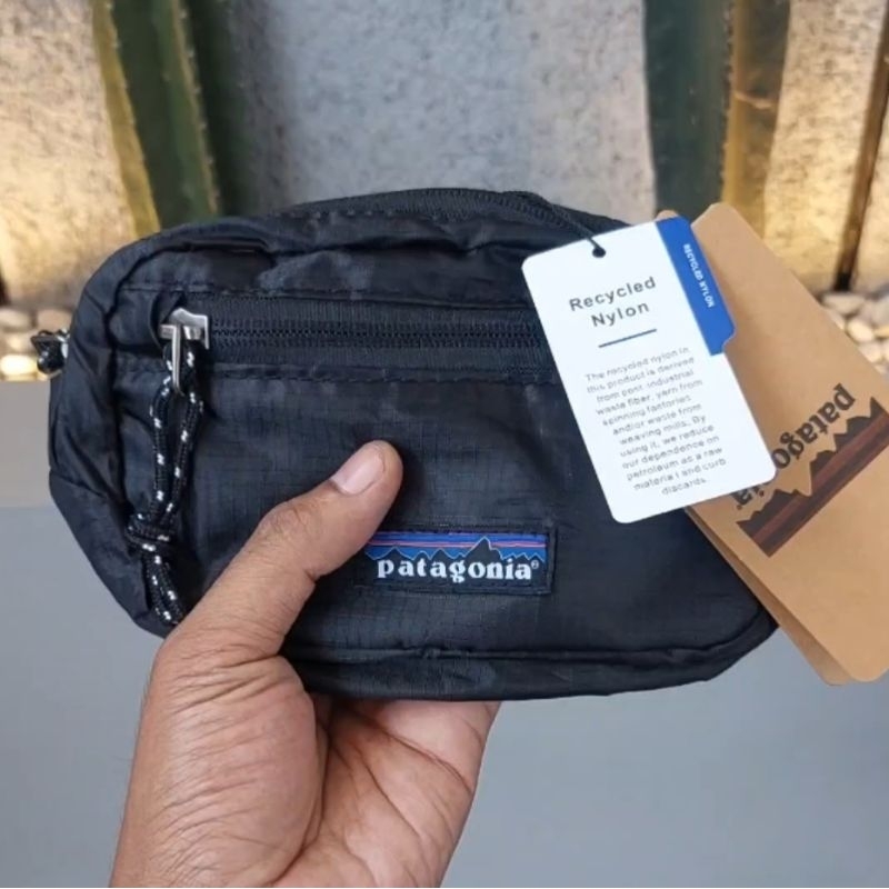 waistbag Patagonia - ultralight black hole hip pack - hitam - original BNWT
