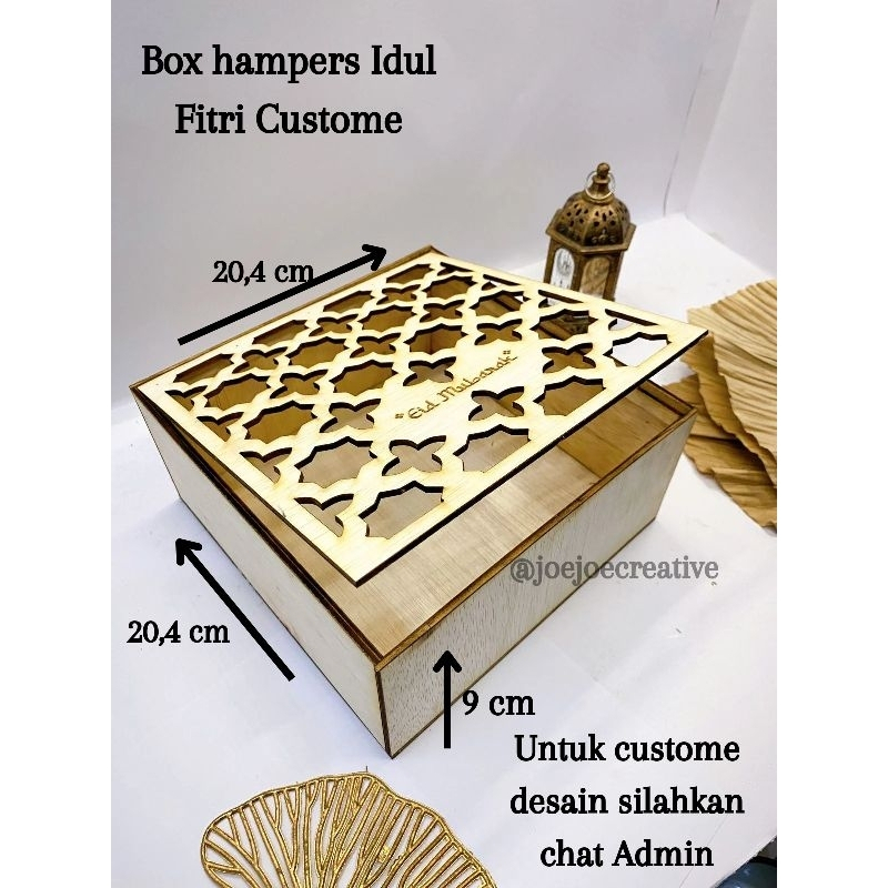 

BOX HAMPERS LEBARAN CUSTOME BOX PARCEL PREMIUM BOX KAYU GIFT BOX LEBARAN KOTAK KADO