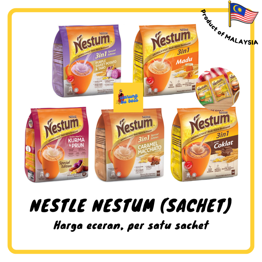 

Nestle Nestum Sereal Malaysia Sachet Ecer Satuan Limited Edition Nestle Nestum Cereal