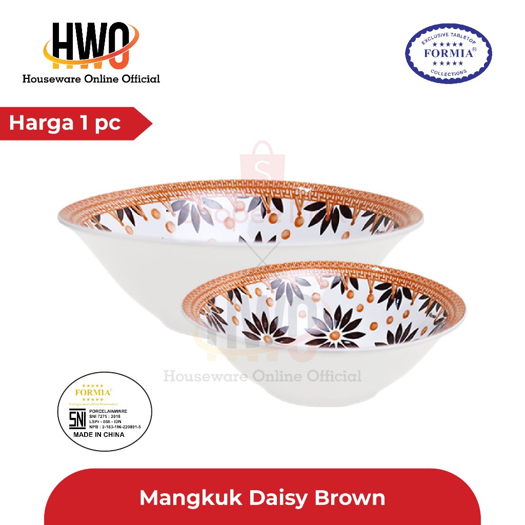 Formia Mangkuk Keramik Daisy Brown