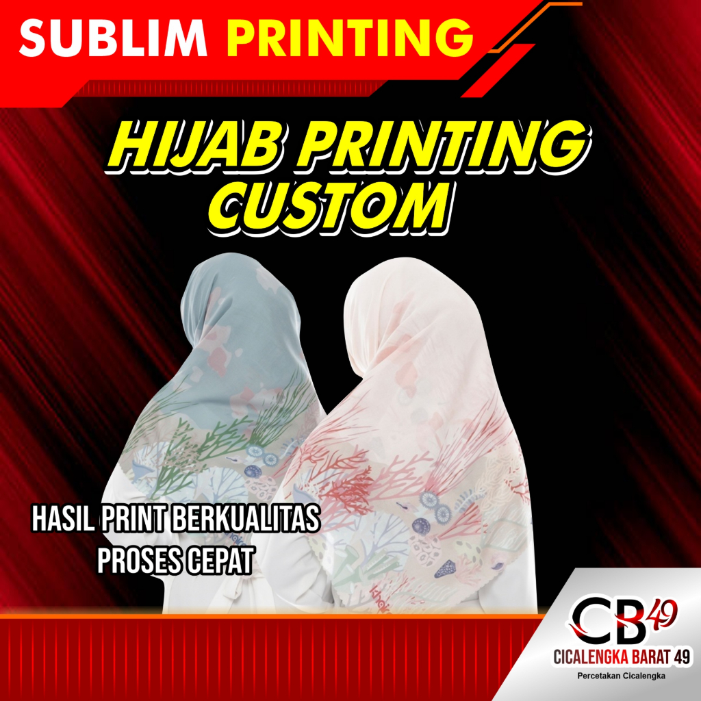 HIJAB PRINTING CUSTOM / KERUDUNG PRINT