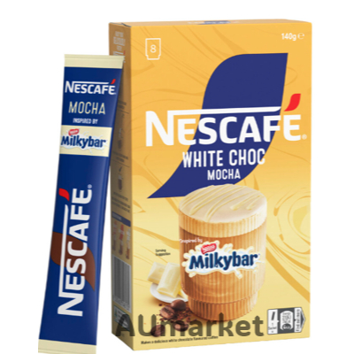 

Nescafe Milkybar White Chocolate Mocha Coffee Sachets 8 pack - Made in Australia