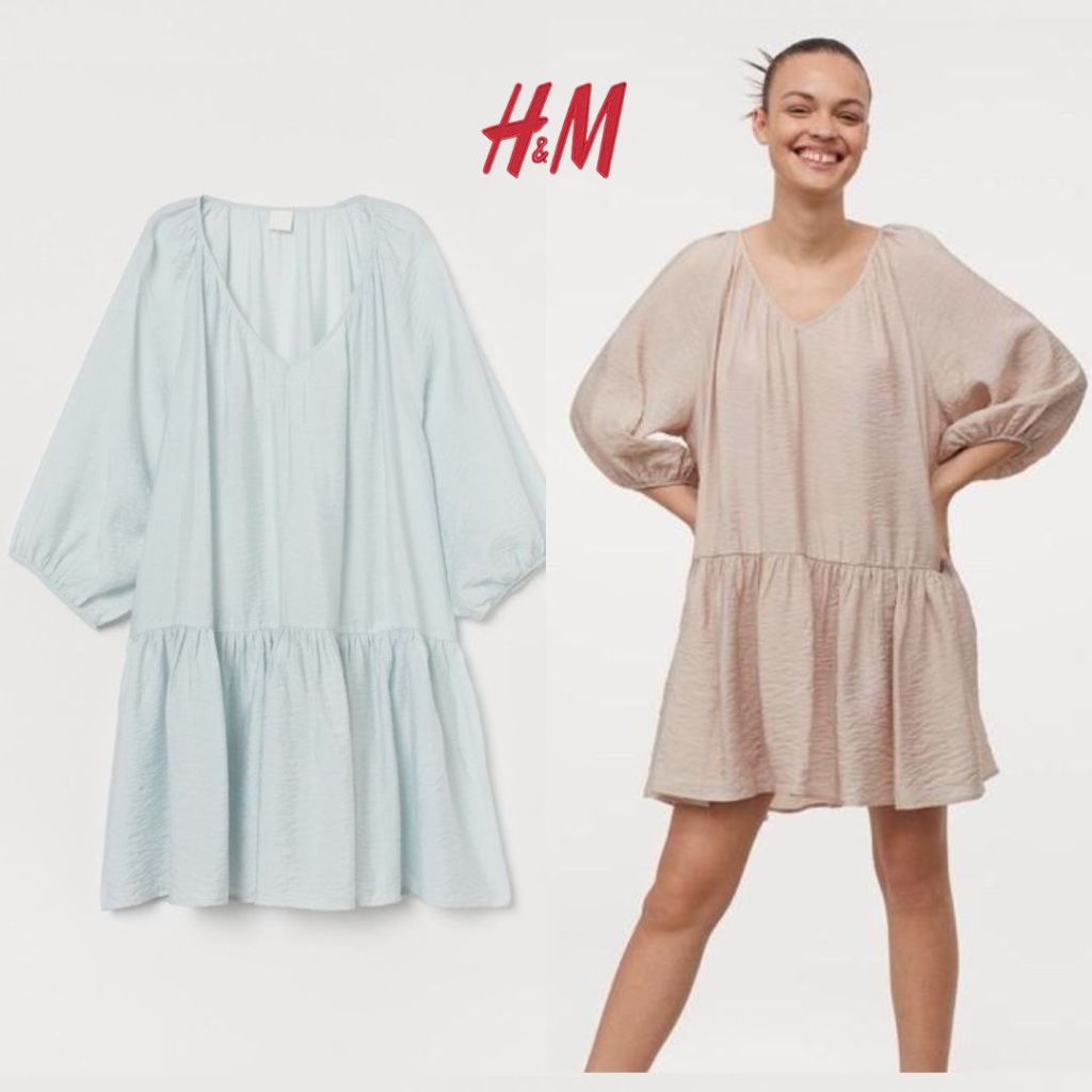 H*M Midi Airy Wide Dress Tunic HnM HM