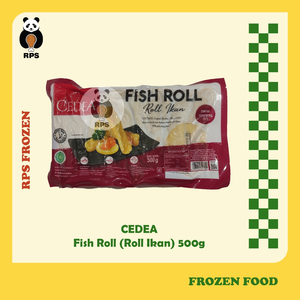 

Cedea Fishroll 500gr, Cedea Ikan Gulung, Otak Otak Ikan Cedea