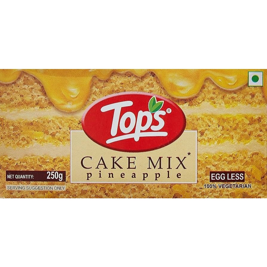 

CAKE MIX PINEAPPLE EGG LESS TOPS 225G (100% Vegetarian) /Bubuk Campuran Kue