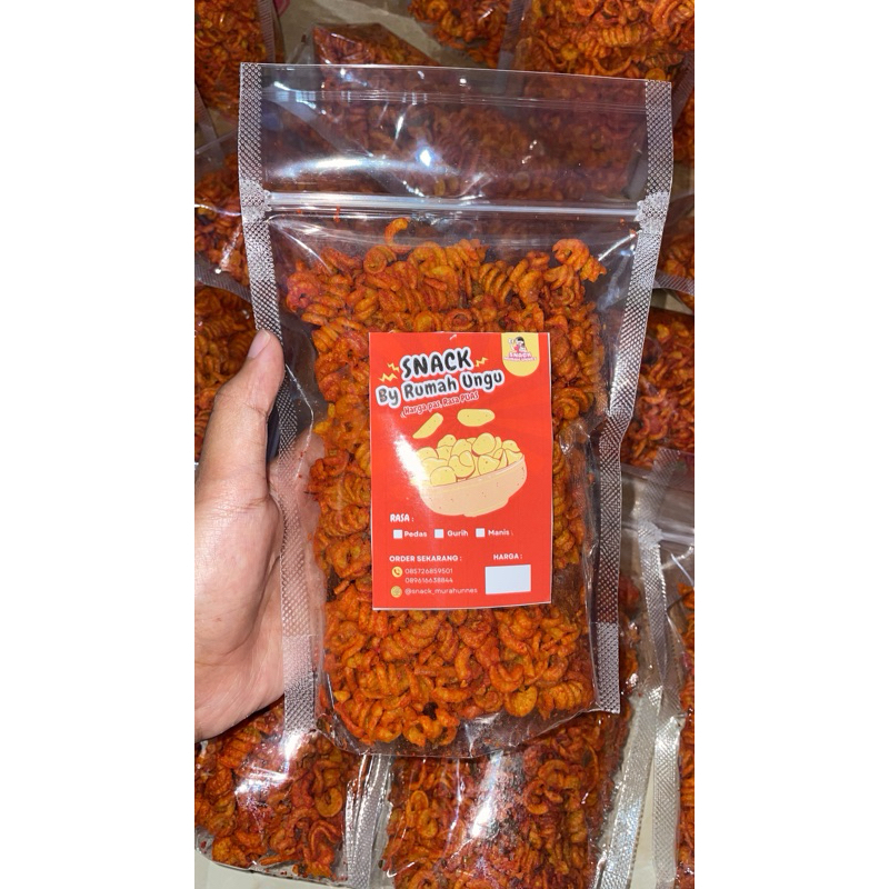 

Makaroni spiral pedas dauh jeruk 180 gram