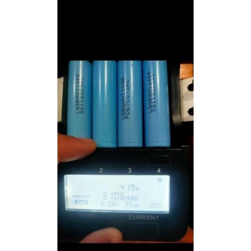 Merk LG  High drain 18650 Kapasitas 3100 MAh