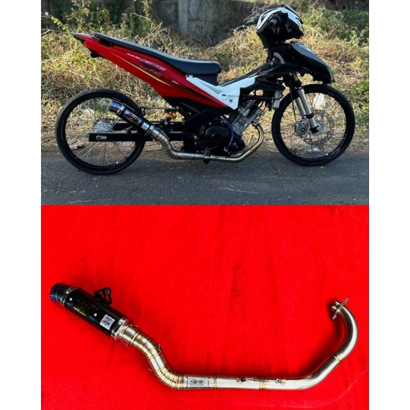 KNALPOT MX KING MALAYSIA STYLE APX RACING EXHAUST ORIGINAL