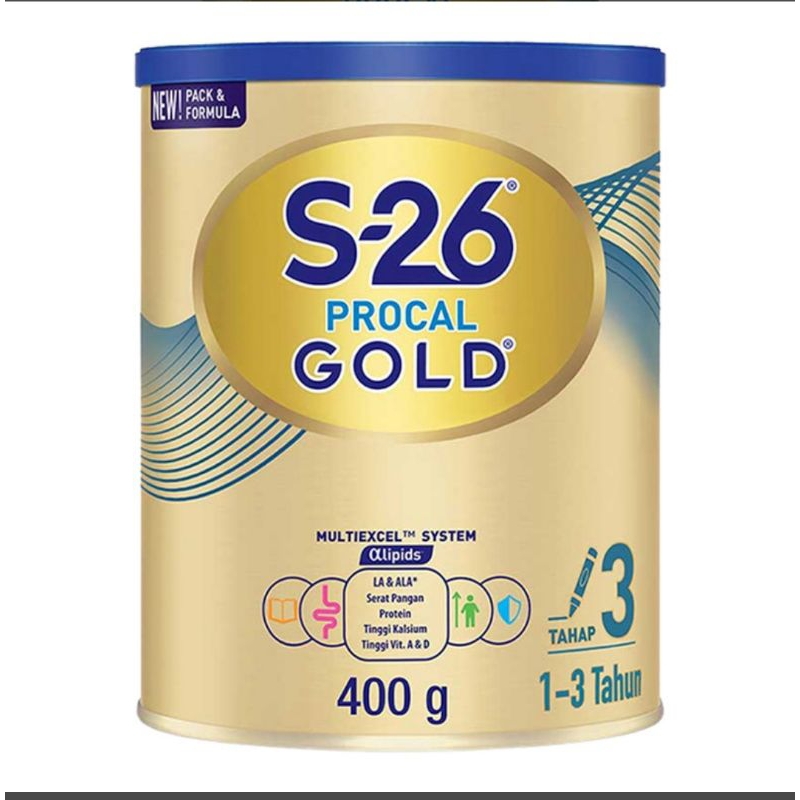 Susu S26 procal gold 400 gram / susu tahap 3