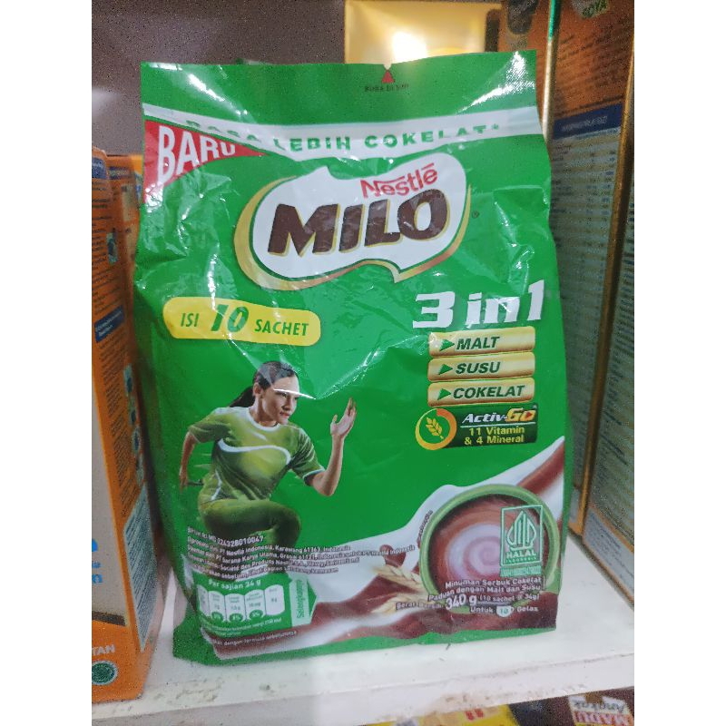 

Milo healthy drink isi 10 x 34 gram / susu milo 340 gram